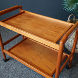 Mid century danish vintage hostess serving drinks trolley in teak