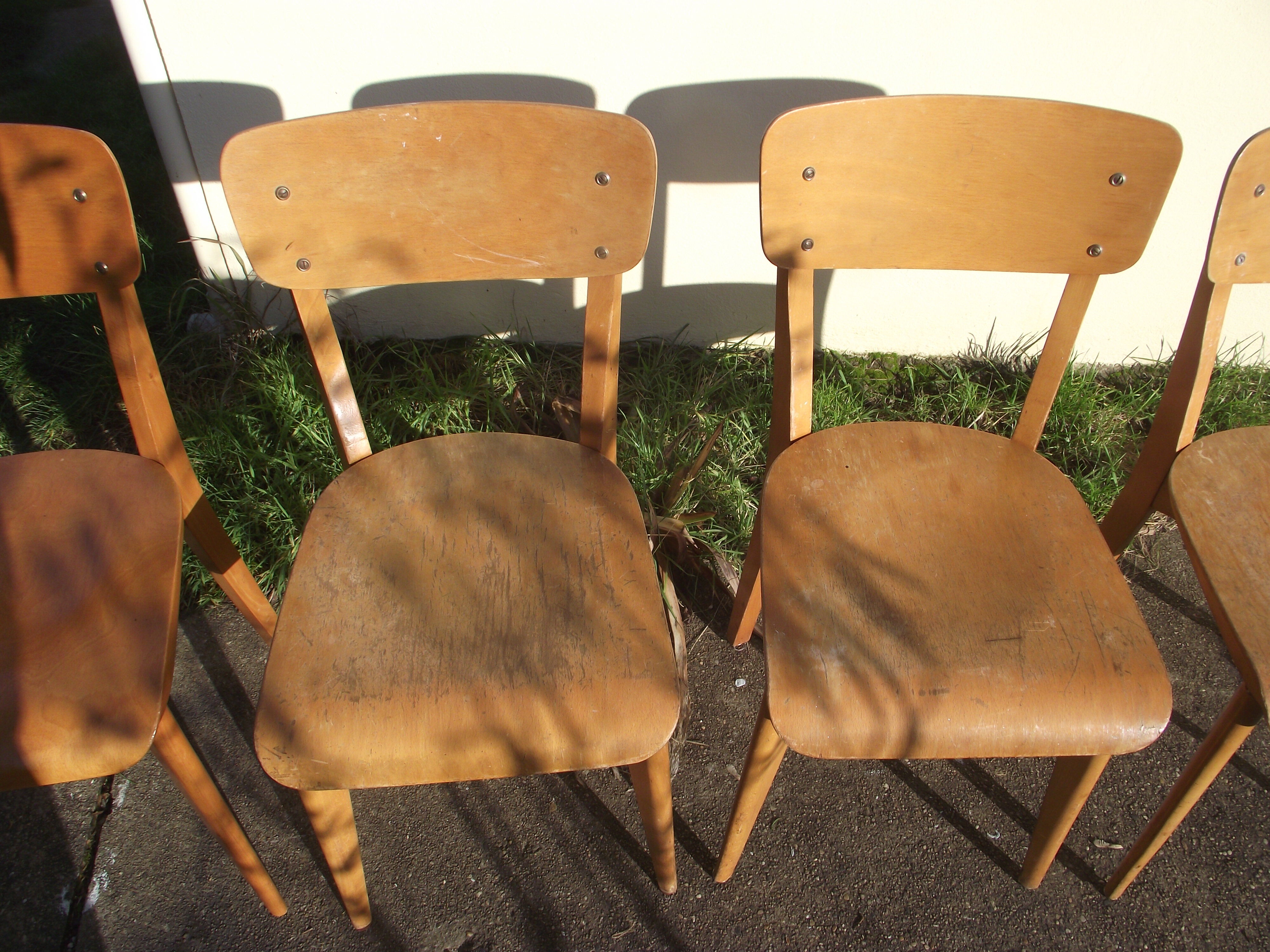 4 50s/60s bistro chairs