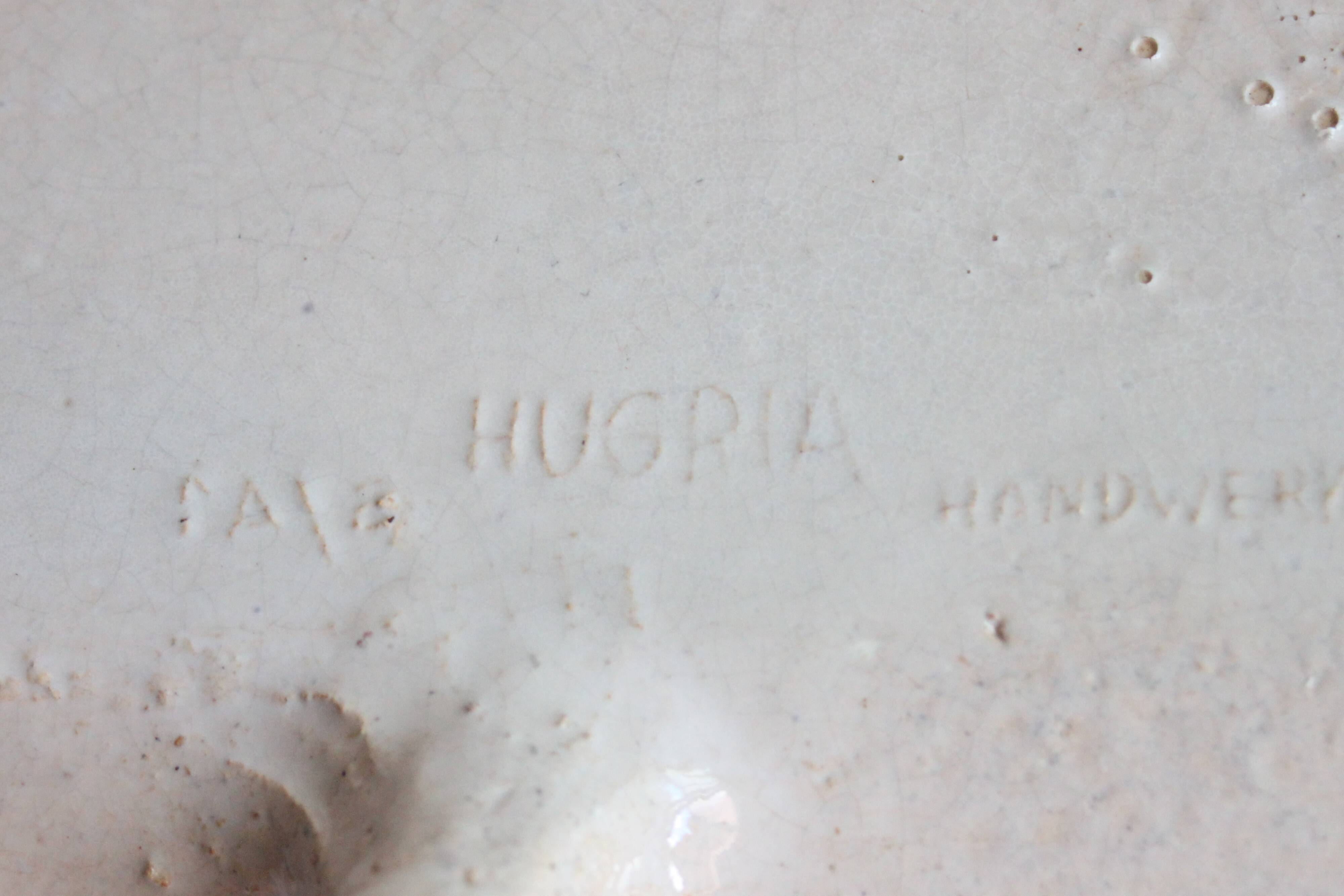 Hugo de Putter and Victoria Blansaer footed ceramic bowl, Belgium 1960s.