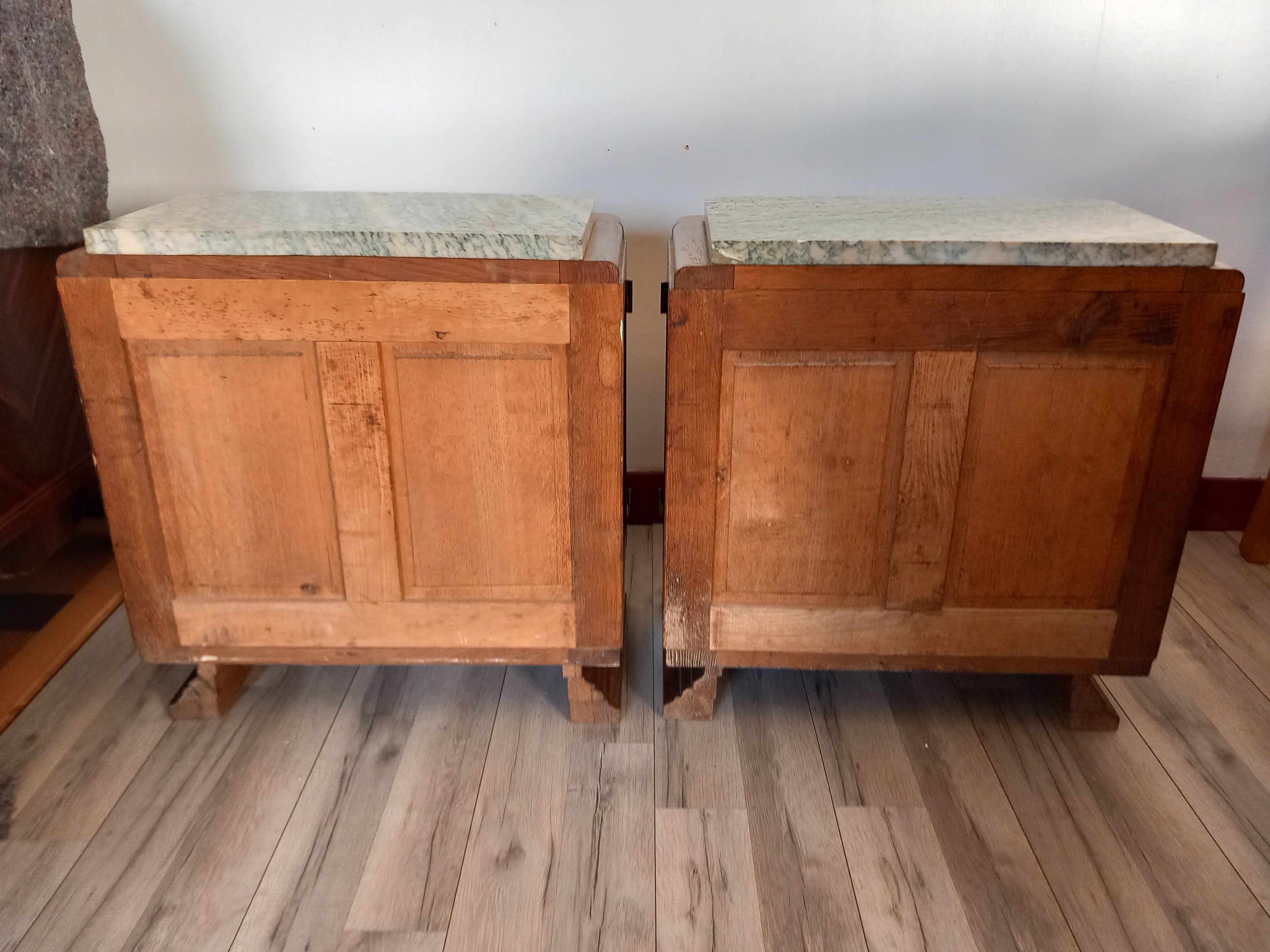 Pair of art deco bedside tables