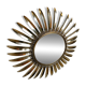 Vintage brass sunburst mirror, 1970s
