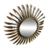 Vintage brass sunburst mirror, 1970s