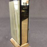 Collector Table Lighter SAROME Vintage Electric Gold Metal & Alabaster Chic