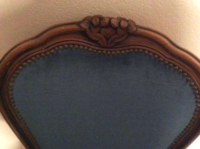 Velvet bedroom armchair