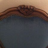 Velvet bedroom armchair