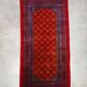 Ancient Khotan carpet, hand-knotted, floral pattern, Turkestan, 1960s.