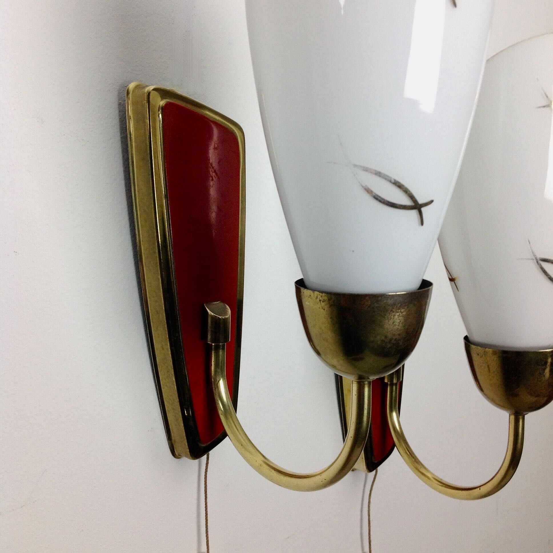 Pair of wall lamps 60s
