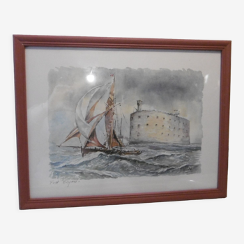 Aquarelle de Fort Boyard