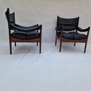 Modus armchairs in rosewood and leather by Kristian Vedel for Søren Willadsen, 2 pcs.