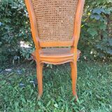 Set of three regency cane chairs