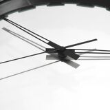 Gigantic rare heavy Sunburst mirror wall clock from the 1970s | Ø 70 cm