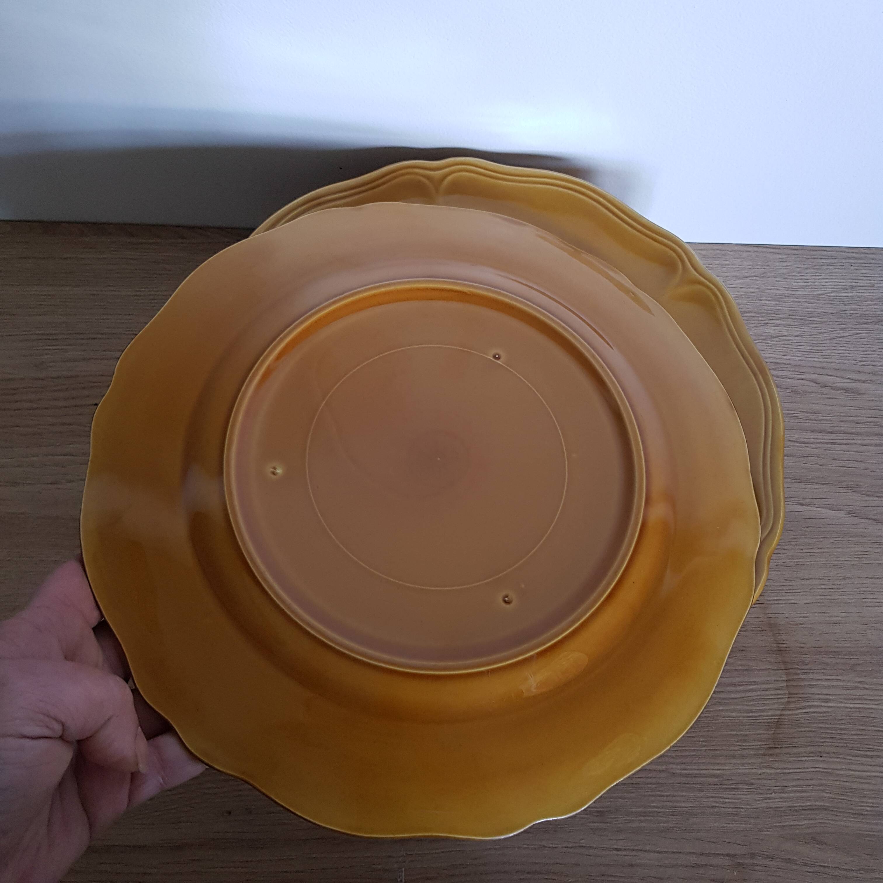 Set of 10 Luneville Louis XV Honey style plates