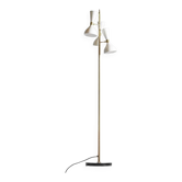Lampadaire en laiton de style italien du milieu du siècle avec base et abat-jour en forme de cône - MCM fait à la main