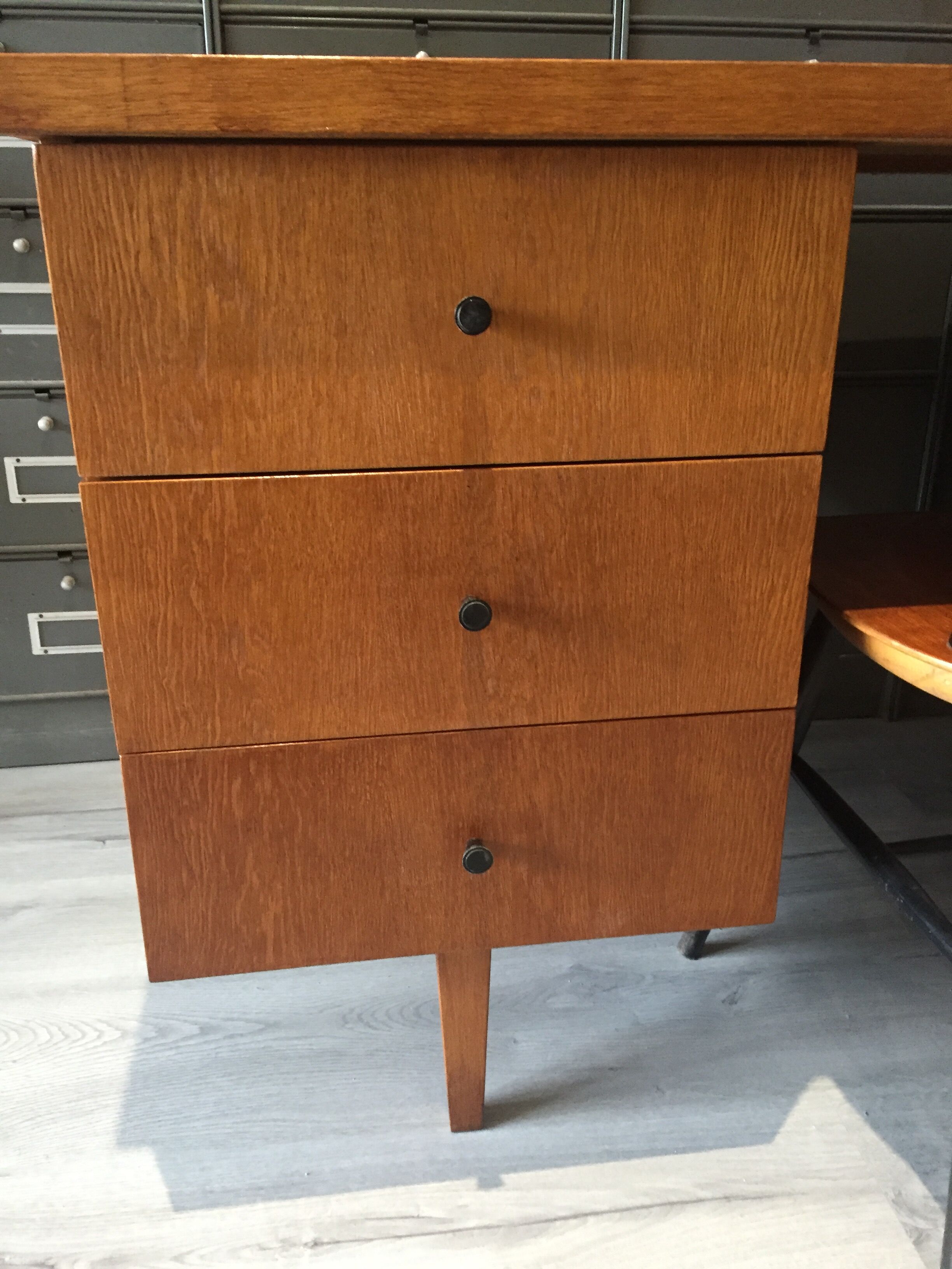 Vintage desk set and Scandinavian chair