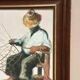 Original Swedish Oil on Canvas “Basket Weaving” Signed & Framed 27 × 33cm