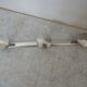 Chromed metal coat rack 3 circular hooks