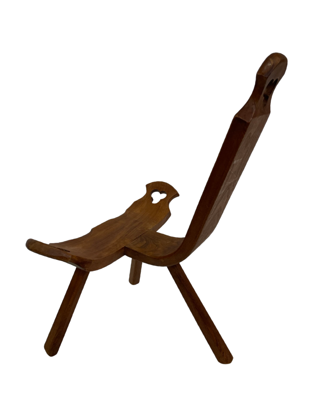 Chaise espagnole vintage brutalist design minimaliste