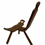Chaise espagnole vintage brutalist design minimaliste