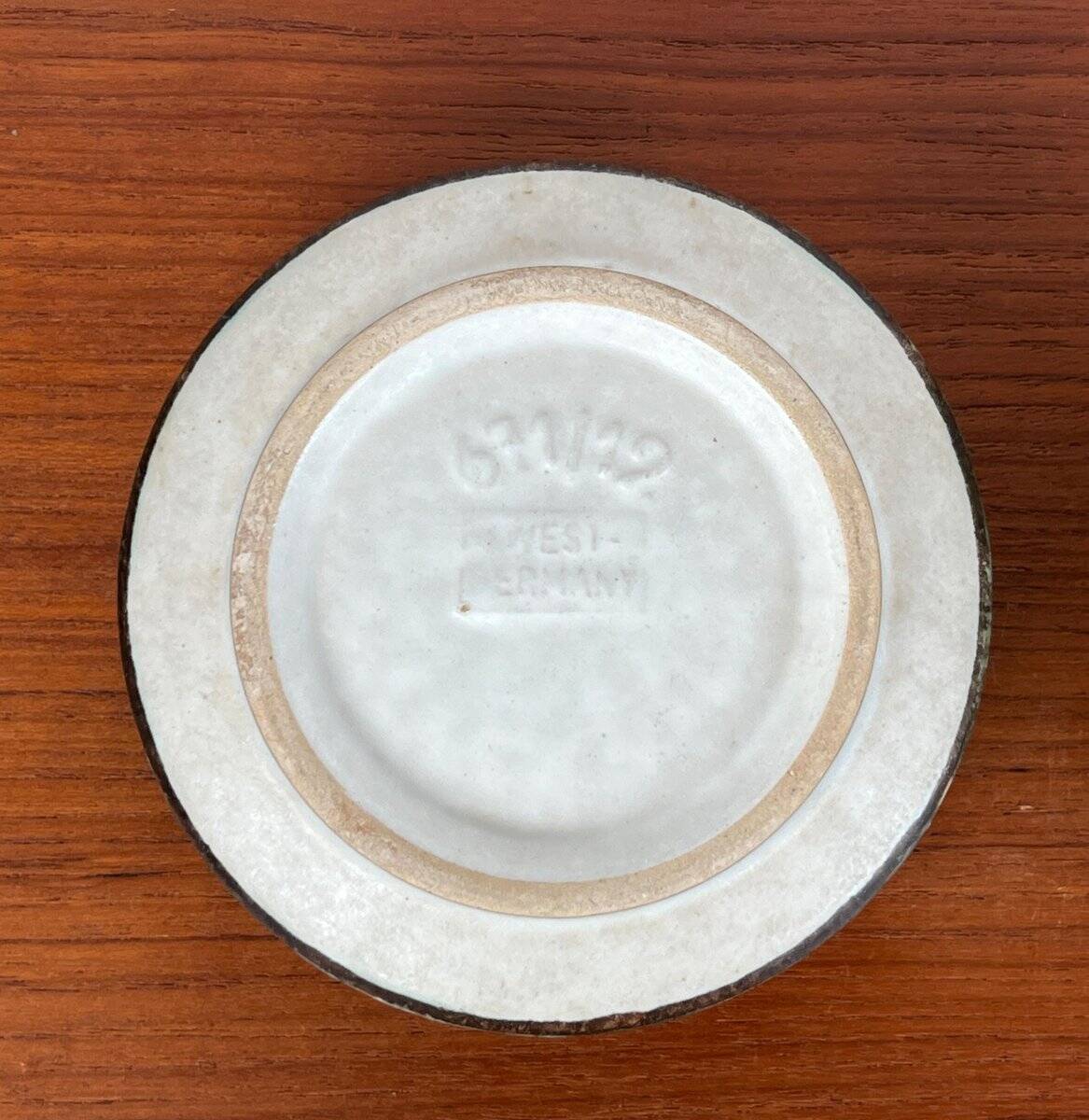 Set of 2 WGP ceramic bowls from West Germany, mid-century style, 1960s.