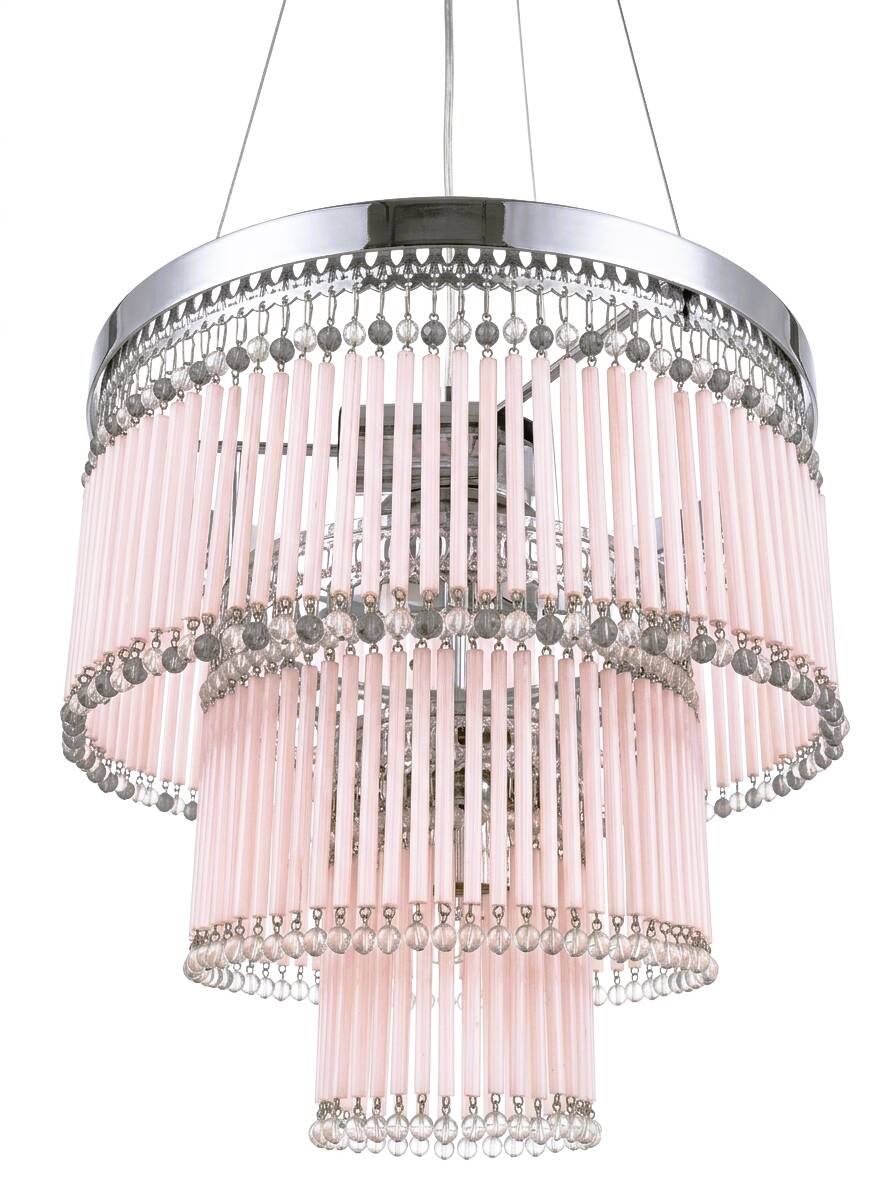 Lampadario a cannucce in vetro di Murano soffiate e fatte a mano