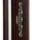 Corner Wine Cabinet with Glass Doors, Peach Blossom Wood Finish
