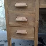 Minister's desk in solid raw oak from the 1930s