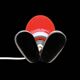 Vintage Fjörtön / Dino Egg red lamp - Tatsuo Konno for IKEA — 90s