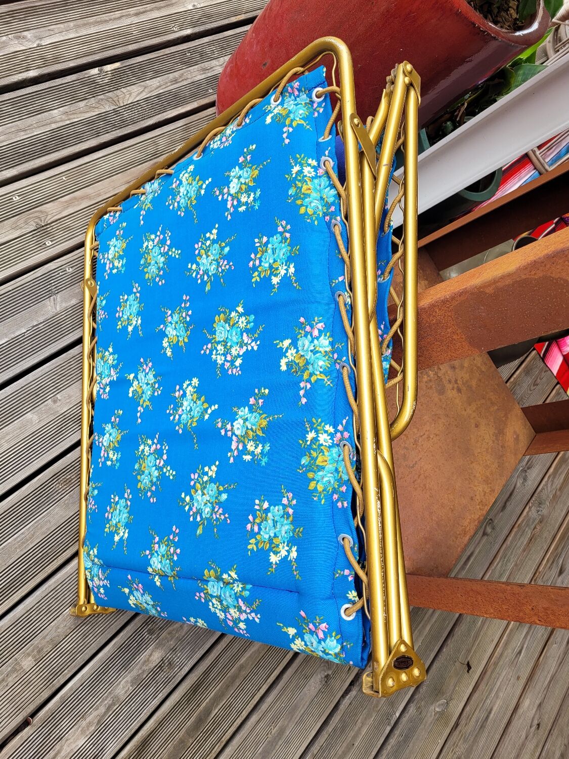 Vintage Samti camp bed
