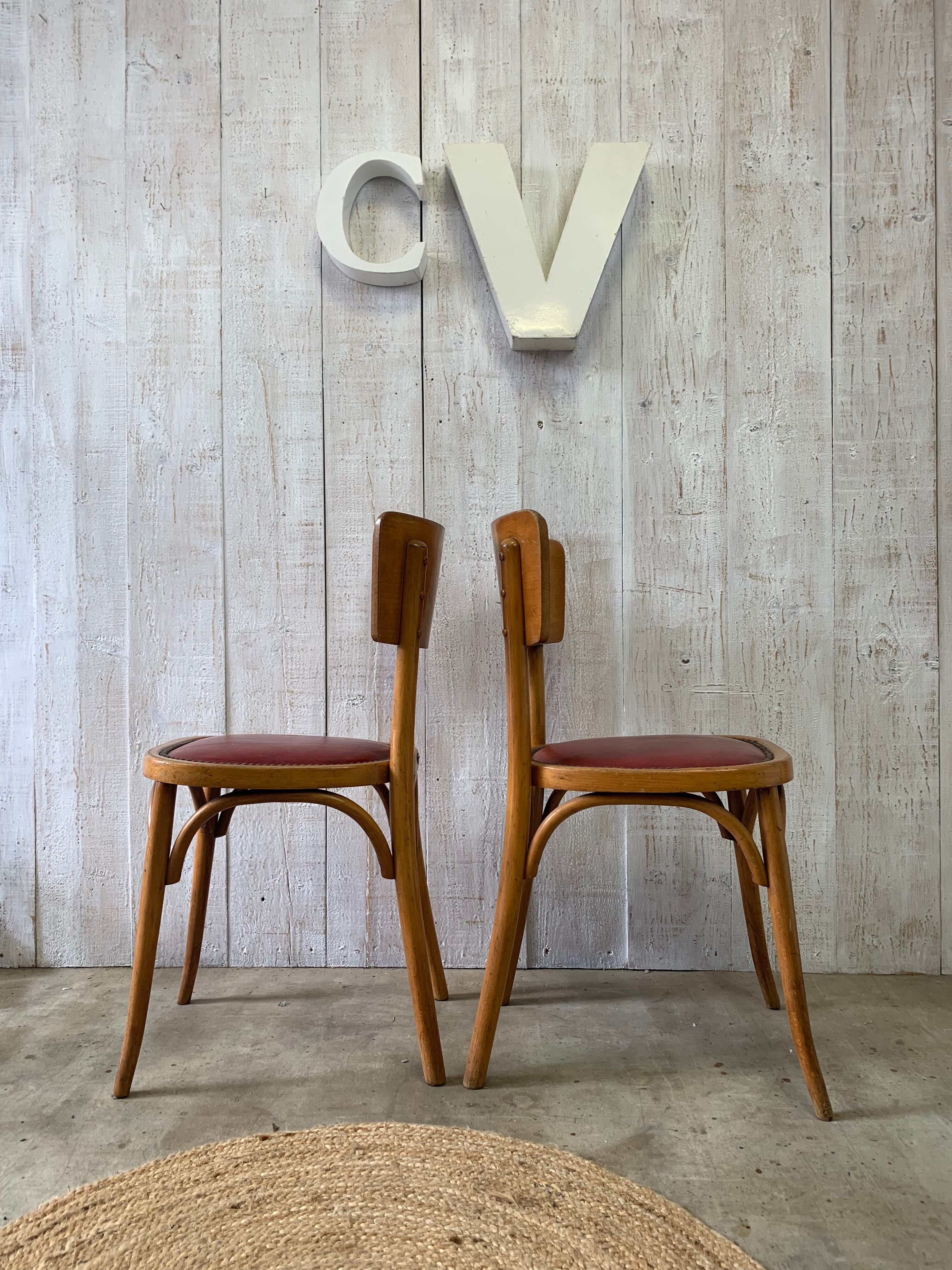 Pair of bistro chairs