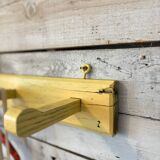 Antique lemon yellow coat hook