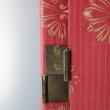 Antique Paravan with Fabric, Czechoslovakia