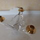 Candlestick in crystal signed Schneider vintage 1970
