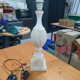 White marble bedside lamp