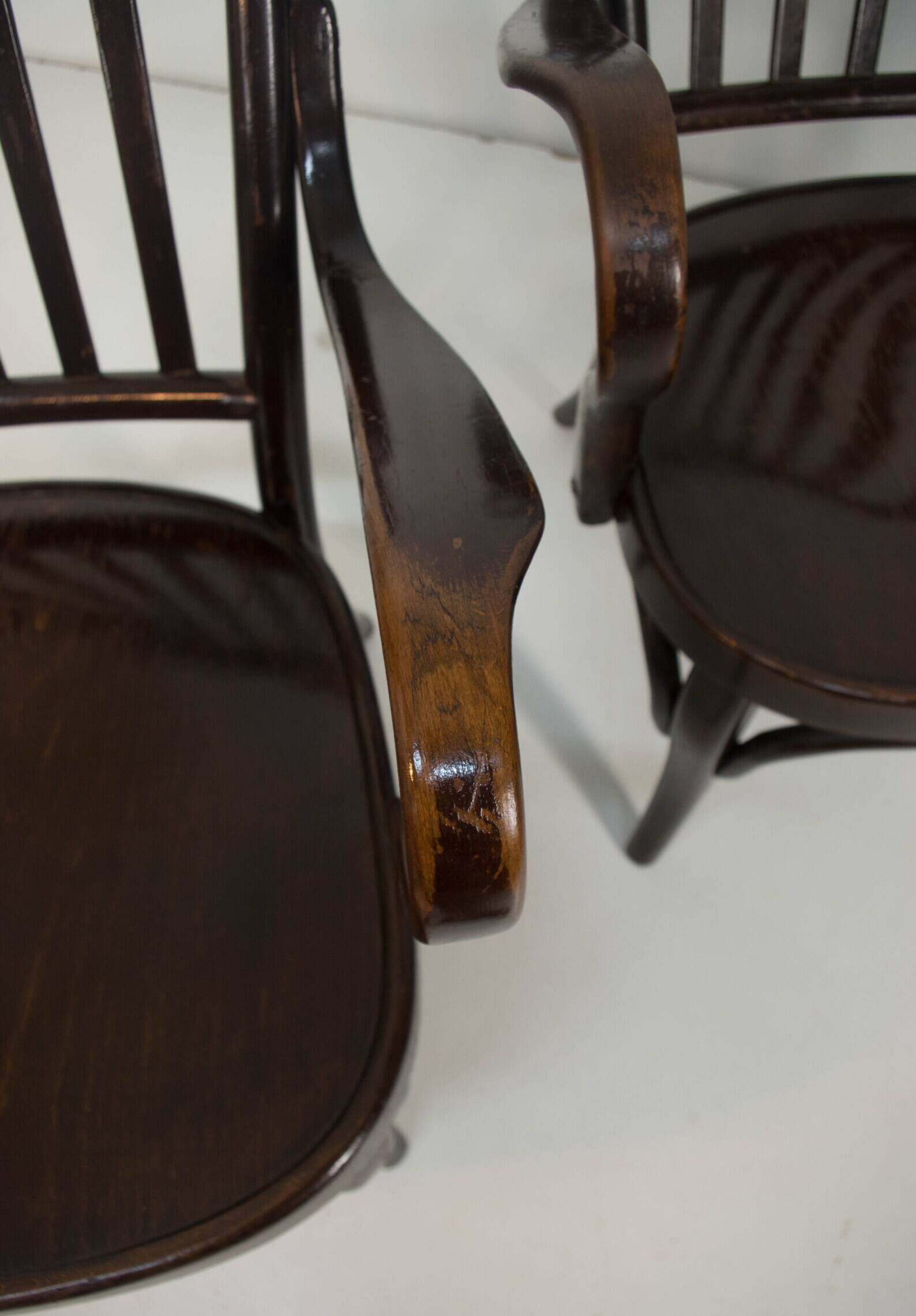 Pair of armchairs No. 752 by Josef Frank for Thonet, 1930s