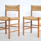 4 chairs Dordogne 60's Robert Sentou