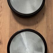 Pair of large Thorn Europhane vintage holophane wall lights (1990)