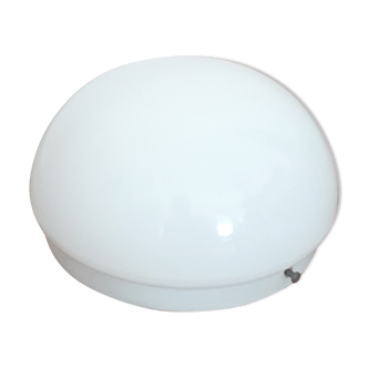 Ceiling lamp massive - globe half sphere white - 1970
