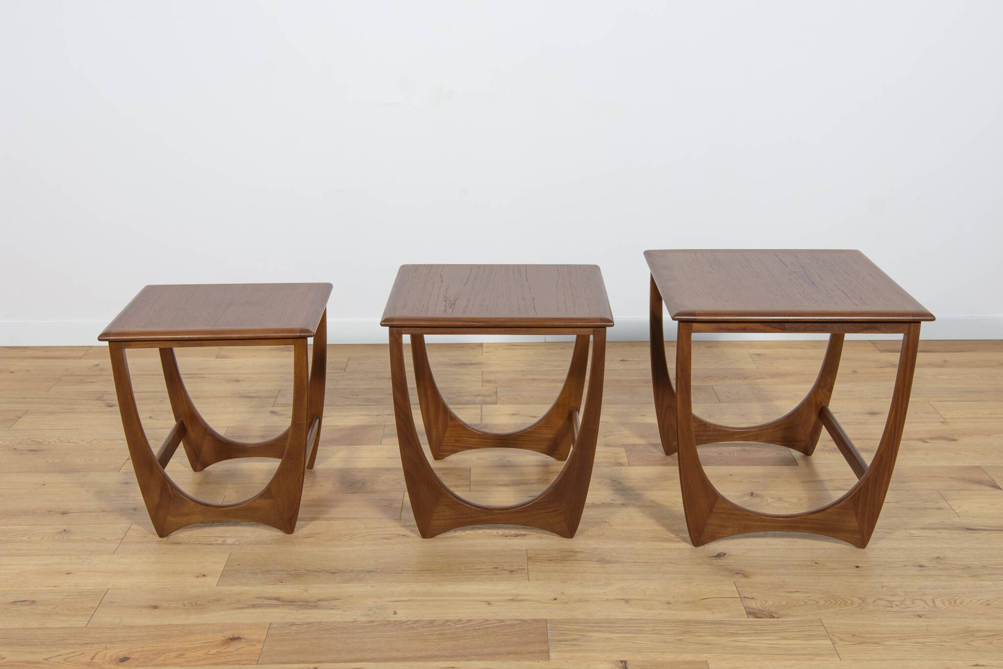 Mid-Century Teak Nesting Tables by V. Wilkins for G-Plan, 1970s, Set of 3