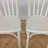 White Luterna vintage bistro chairs