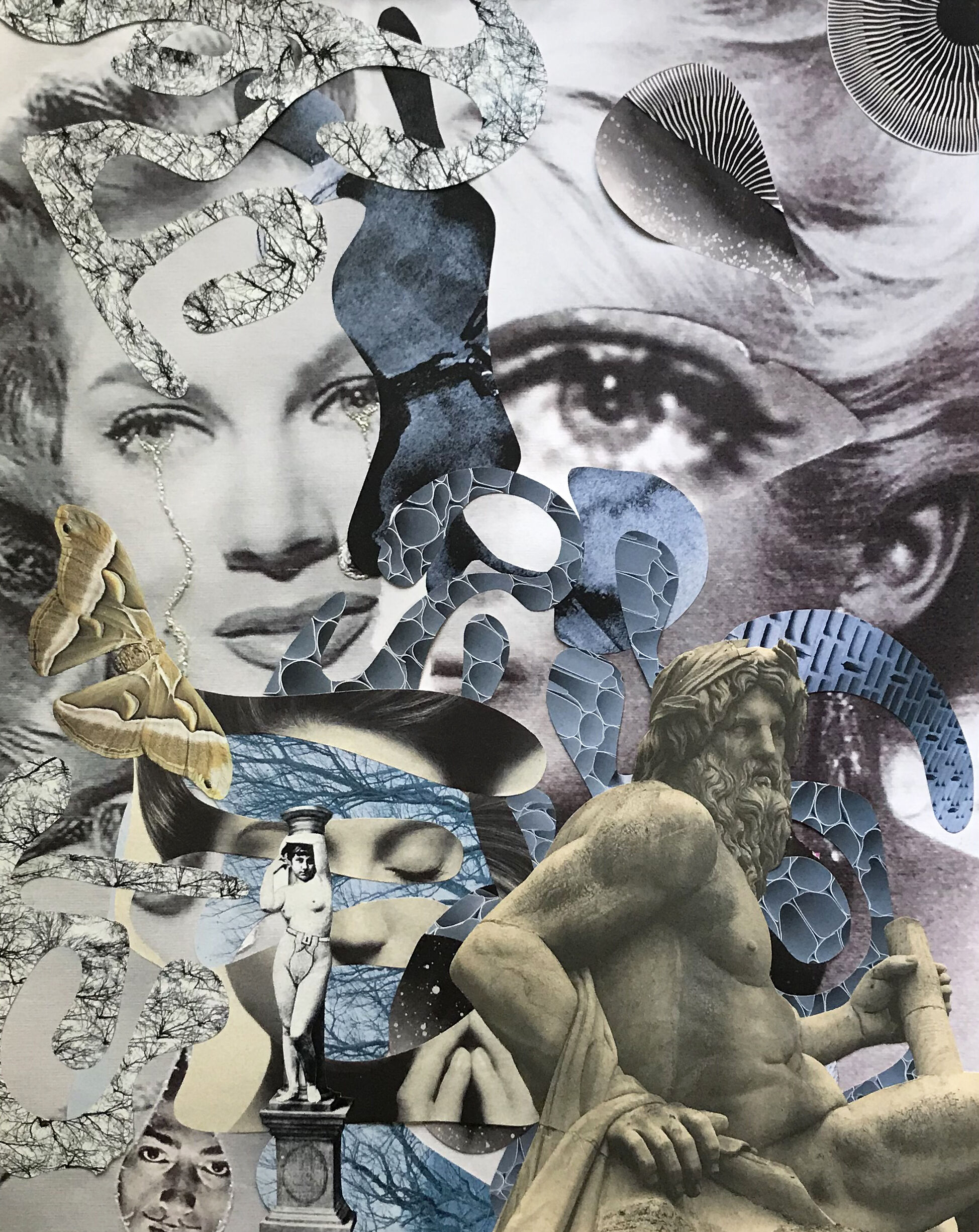 Collage original féminité