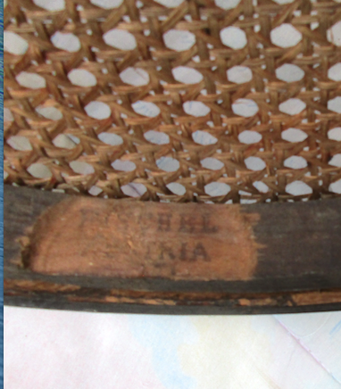 Fauteuil fischel 1920, bois courbé, estampillé