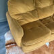 3-seater velvet sofa bed