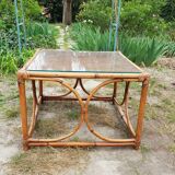 Bamboo coffee table 1970