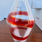 Petit vase Guzzini verre soufflé