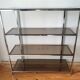 Chrome shelves and smoked glass 70s