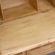 Rare: solid blonde oak secretary from the 1940s/50s. Designer.