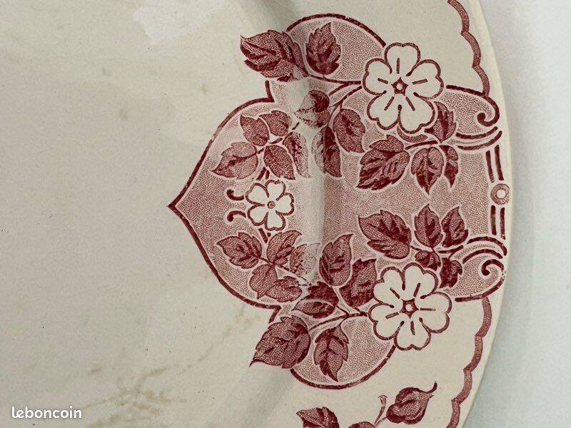 6 assiettes plates Terre de Fer U&C Sarreguemines – Modèle Biarritz