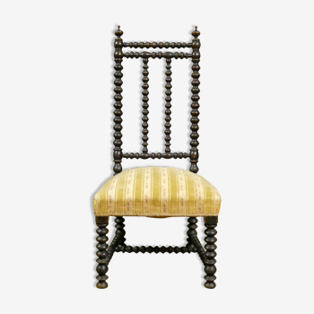Chaise bobbine antique, 19ème siècle
