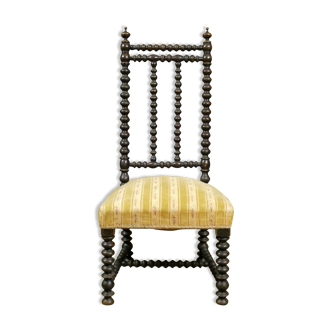 Chaise bobbine antique, 19ème siècle