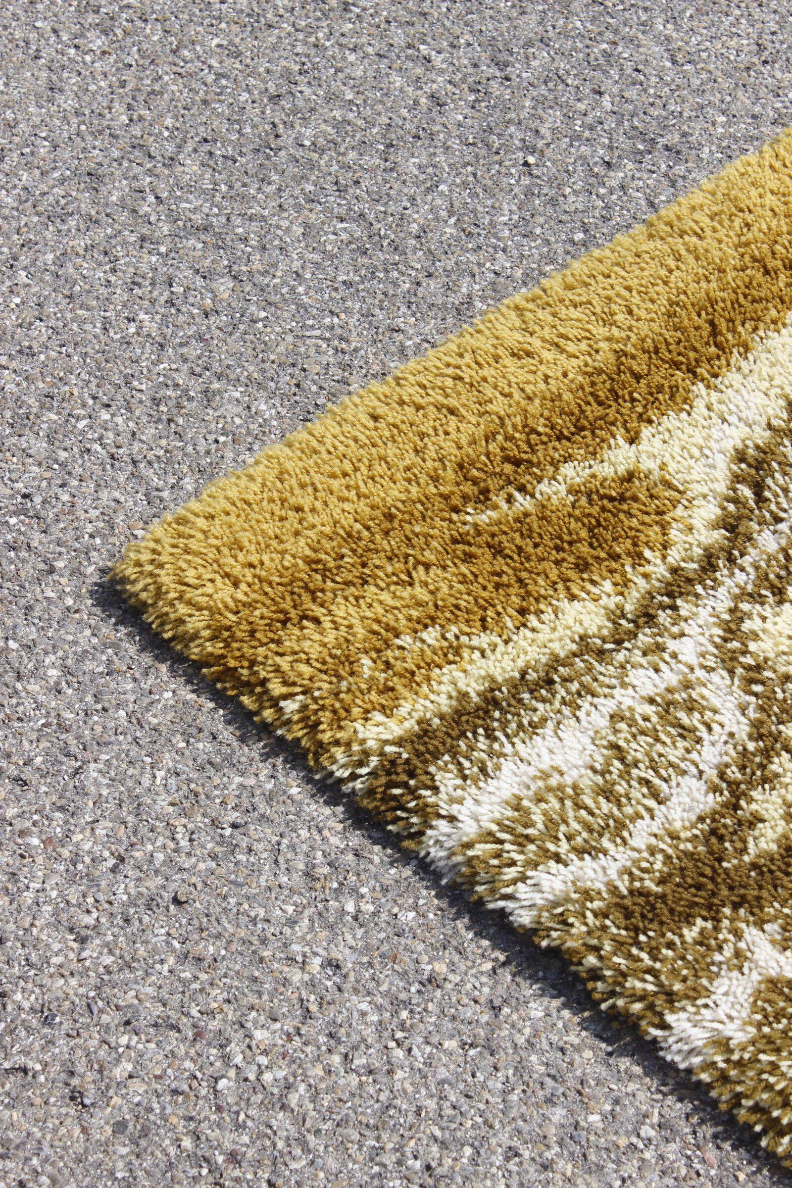 Vintage wool shaggy rug by Junghans Germany 1970s